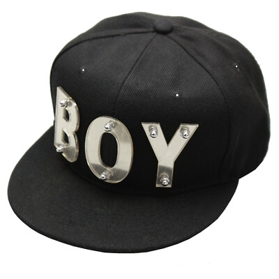 Basecap Schirmmütze Kappe Cap Trucker Flat Brim Snapback Metall (BOY silber)