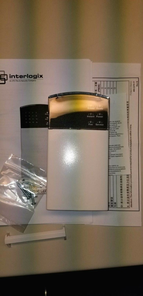 Interlogix GE Security NetworX NX-1508E LED Alarm Keypad Slim Line