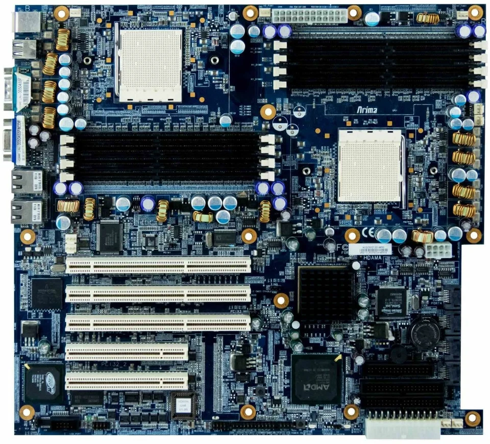 Server Mainboard Arima 40GCMO120-A830 Hdama Dual Socket 940 DDR Pci-X PCI 8xDDR - Image 2 of 2