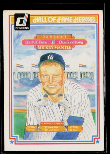Mickey Mantle #43 1983 Donruss Hall of Fame Heroes card
