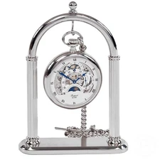 Pocket Watch Display Stand Full Arch Chrome Metal Holder for Pocket Watches, ...