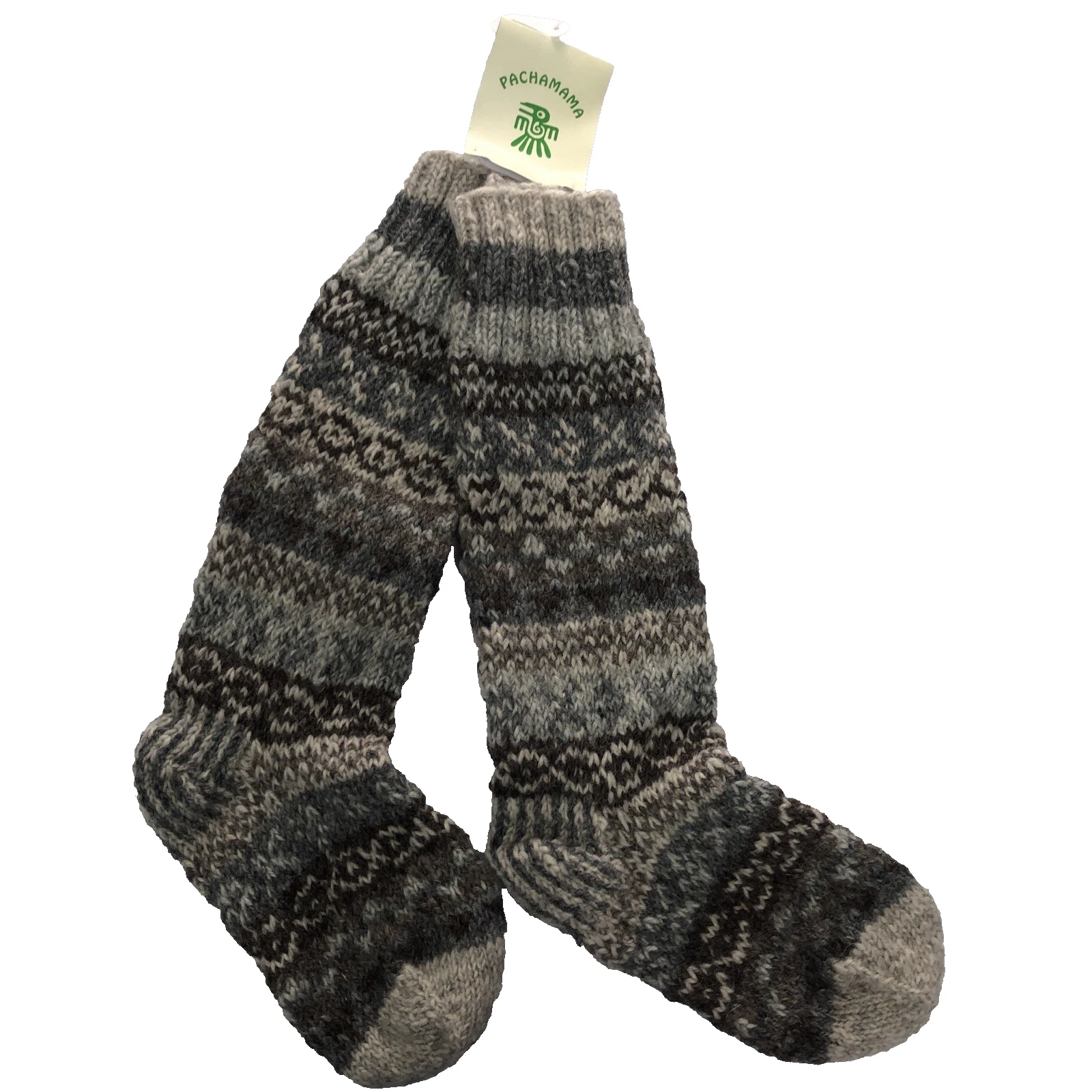Pachamama Wool Long Finidterre Socks Womens Natural UK 4-7 BNWT