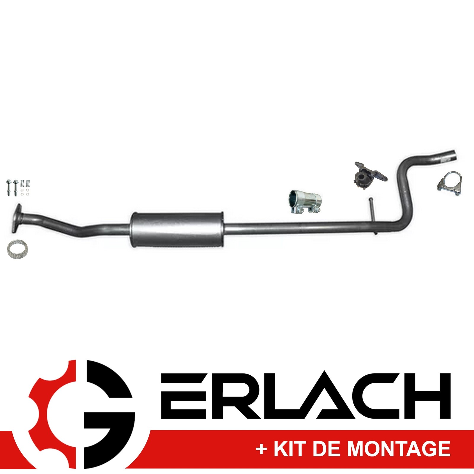 Silencieux intermédiaire anti-vibration Citroën C2 et Peugeot 1007 1.6 échappement 9254