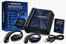 Monster AC530 PLUS Wireless Bluetooth Earbuds Ear Hook Headset Deep Bass HD Call