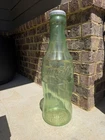 GIANT VINTAGE COCA COLA 23" SODA BOTTLE BANK PIGGY BANK COIN Storage Green