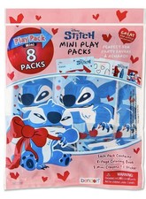 NEW Valentine's Day Stitch 2-8pk 16 Mini Play Packs. Class, Parties