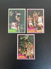 1981-82 Topps Basketball Lot Of 3 Magic And Bird