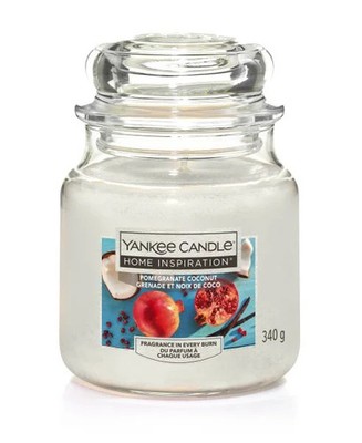 Yankee Candle Duftkerze Mittleres Glas Pomegranate Coconut 340 g Duft Kerze