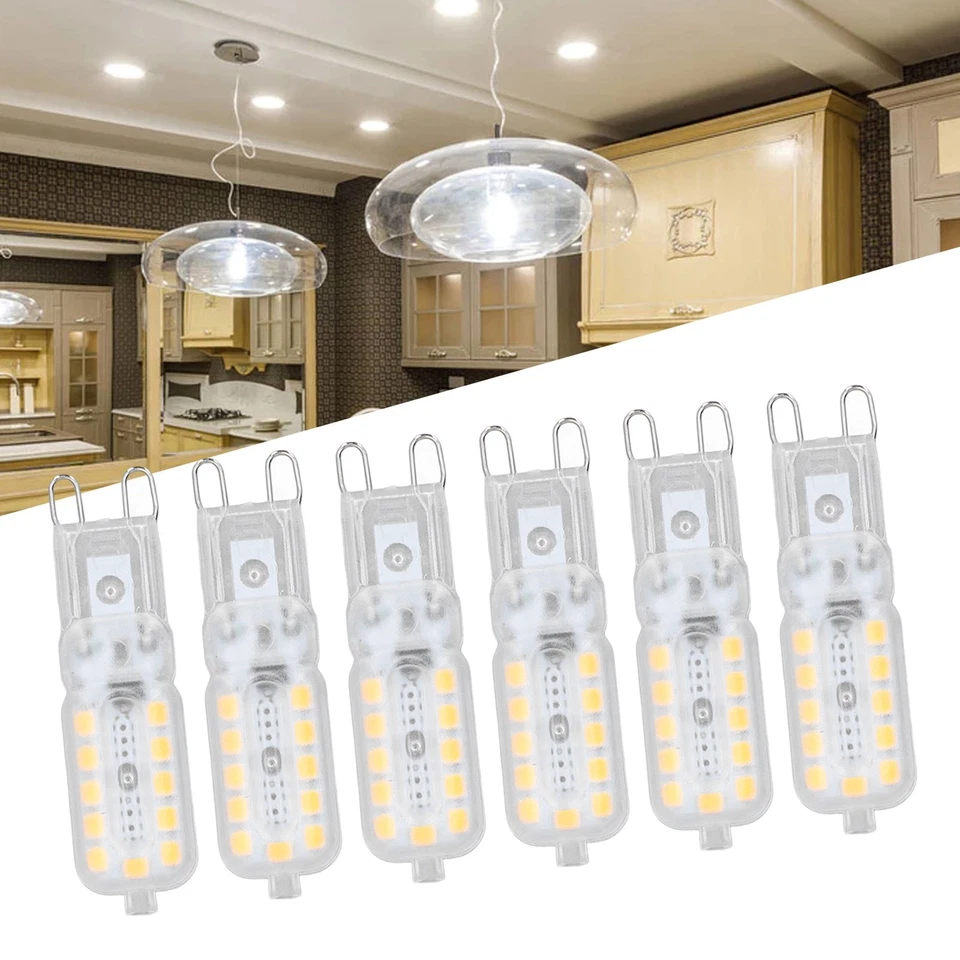 .›6pcs G9 LED Bulb 5W Transparent Cover 22LED Dimmable G9 Light Bulb For Ceiling - Image 3 of 4