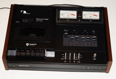 Nakamichi 500 - 2 Head Dual Tracer Focused Gap Cassette Deck - Like New