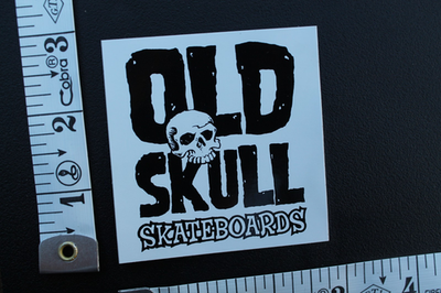 Old Skull Skateboards Punk Rock Black White Z88A Vintage