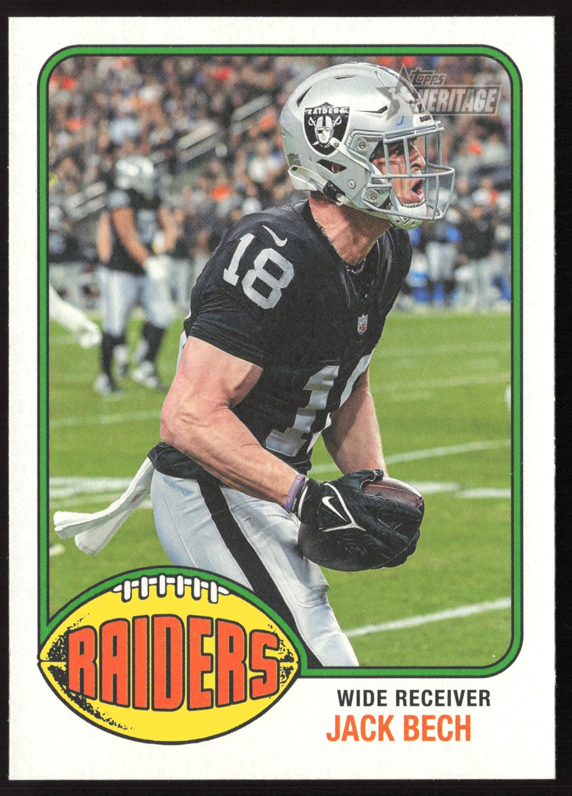 2026 Topps Heritage Jack Bech Las Vegas Raiders #147