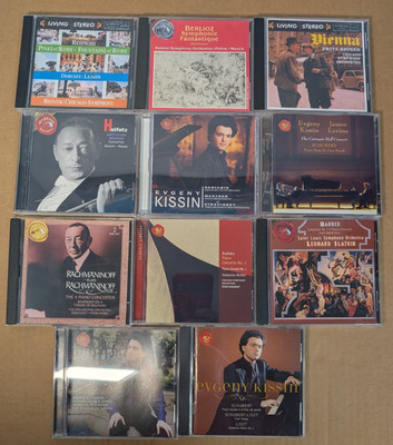 Lot of 13 Classical CD's (11 cases), RCA label, Schubert, Rachmaninoff, Barber