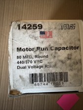 80 MFD x 440 ROUND USA Run Capacitor MARS 14259