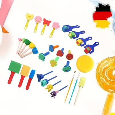 30Pcs Painting Tool Set Paint Brushes Creative Multi-Function for Paint Learning