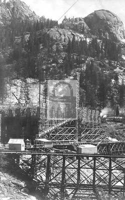 Water Power Plant Construction Big Creek California CA - Reprint