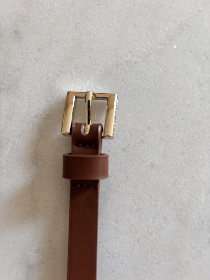 Женский пояс TOMMY HILFIGER из синтетической кожи желтовато-коричневый размер S новый - Изображение 4 из 4