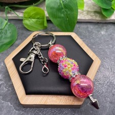 4.5  Stainless Steel Candy Bubblegum Bead Keychain Purse Backpack New C1070