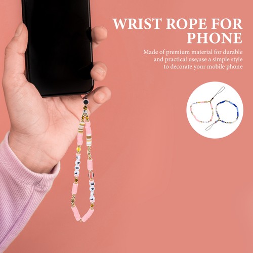 2 Pcs Handykette Mobiltelefonseil Fräulein Nettes Telefonzubehör - 第 7/12 張圖片