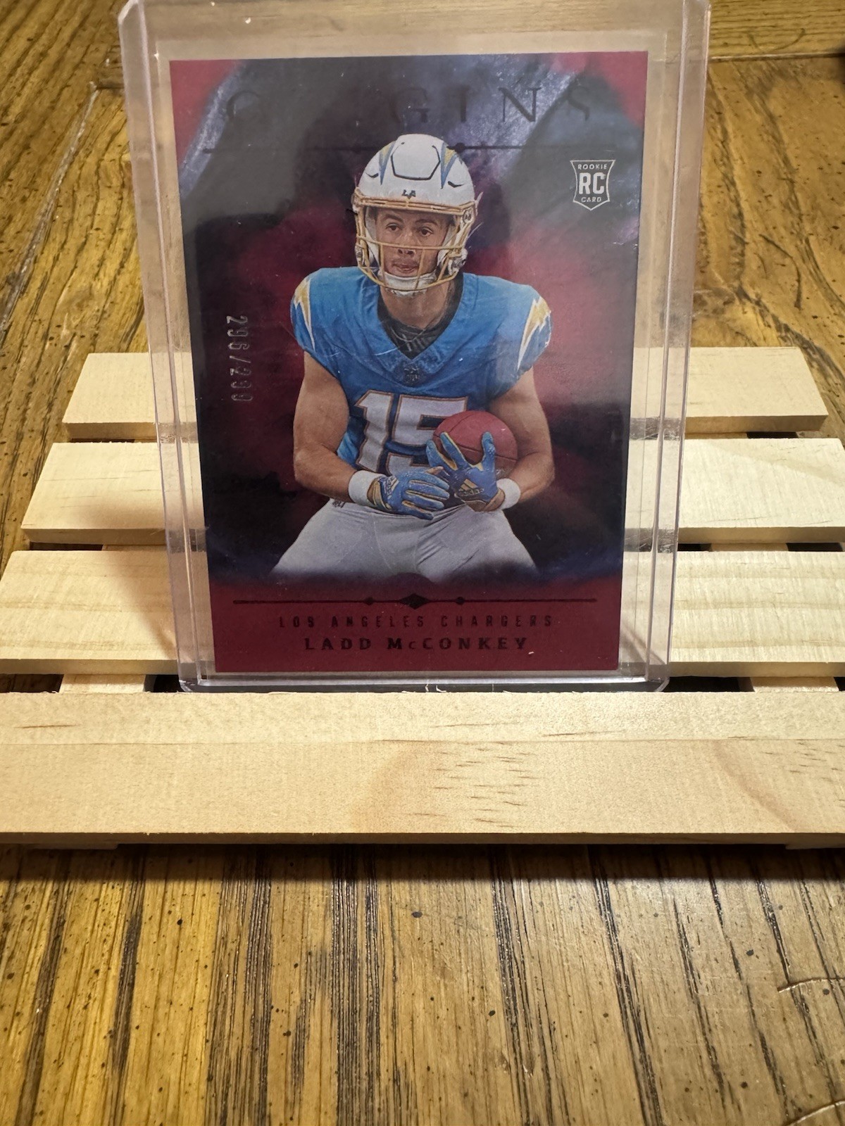 Ladd McConkey #139 Holo Red /299 (RC) 2024 Panini Origins - Rookies
