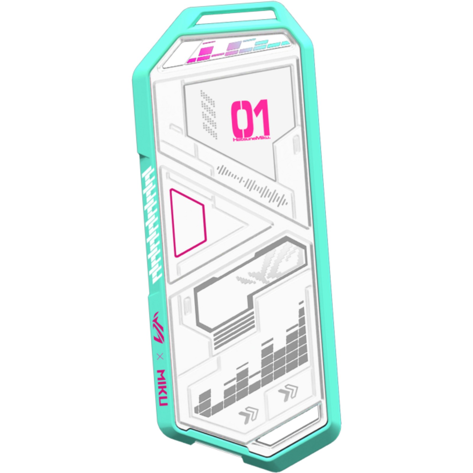 ASUS ROG STRIX ARION HATSUNE MIKU Edition, Laufwerksgehäuse, weiß