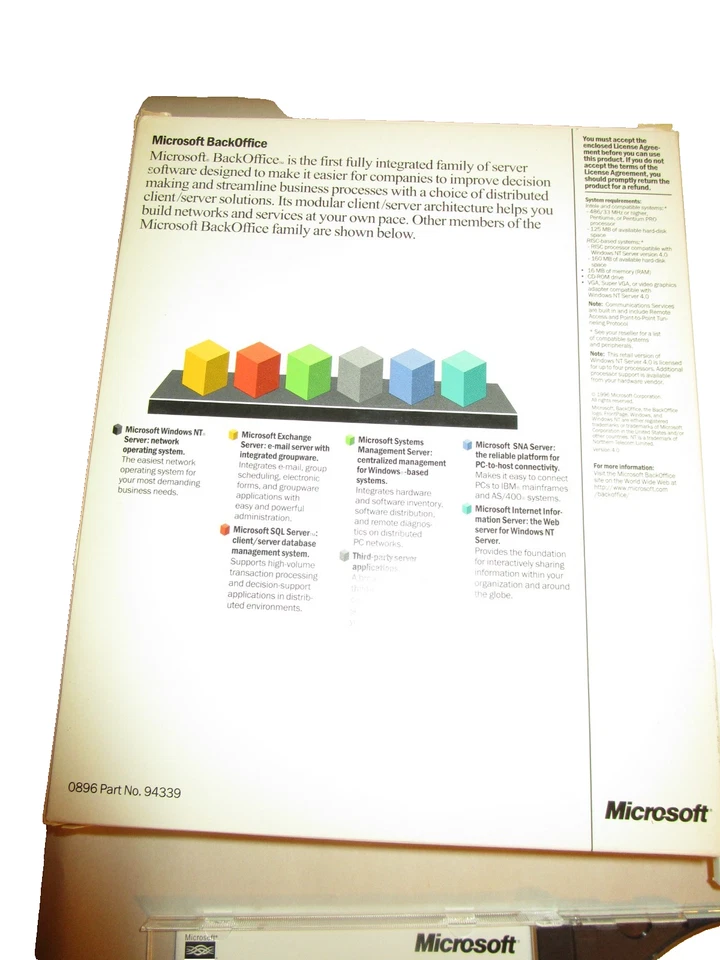 Windows NT 4.0 Server OS Complete With Manuals, SP CD's and Workstation CD - Image 4 of 4