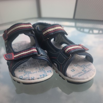 Jungen Sandalen Navystyle Gr. 27 - wie neu - 3 Klettverschlüsse für opt. Sitz