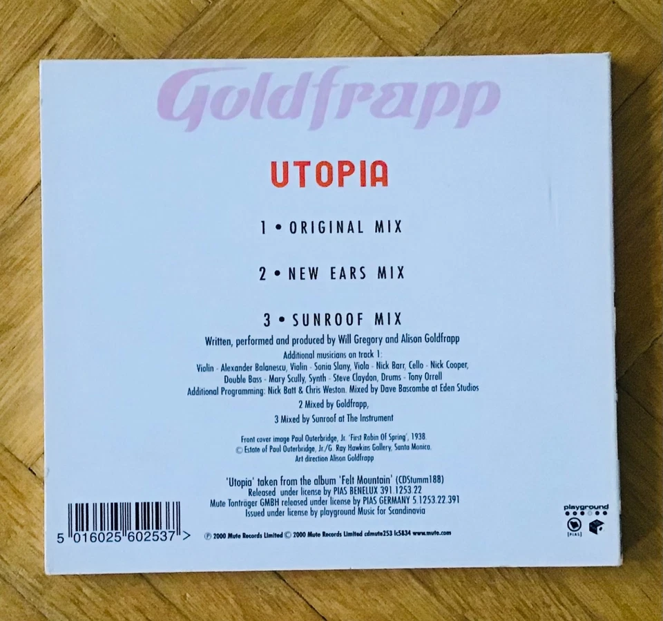 Goldfrapp Utopia Maxi CD Digipack Mute Records 2000 - Bild 3 von 3