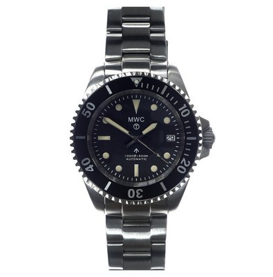 MWC 1982 Pattern Automatik Stahl Schwarz Keramik Saphir Diver Herrenuhr