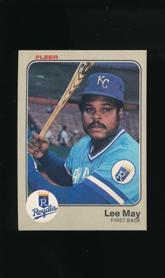 1983 Fleer #118 Lee May * First Base * Kansas City Royals * NM *