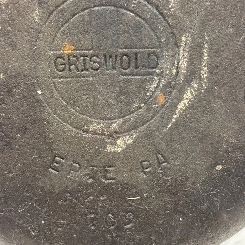 Vintage No. 3 Griswold Cast Iron Skillet Erie, PA 709A