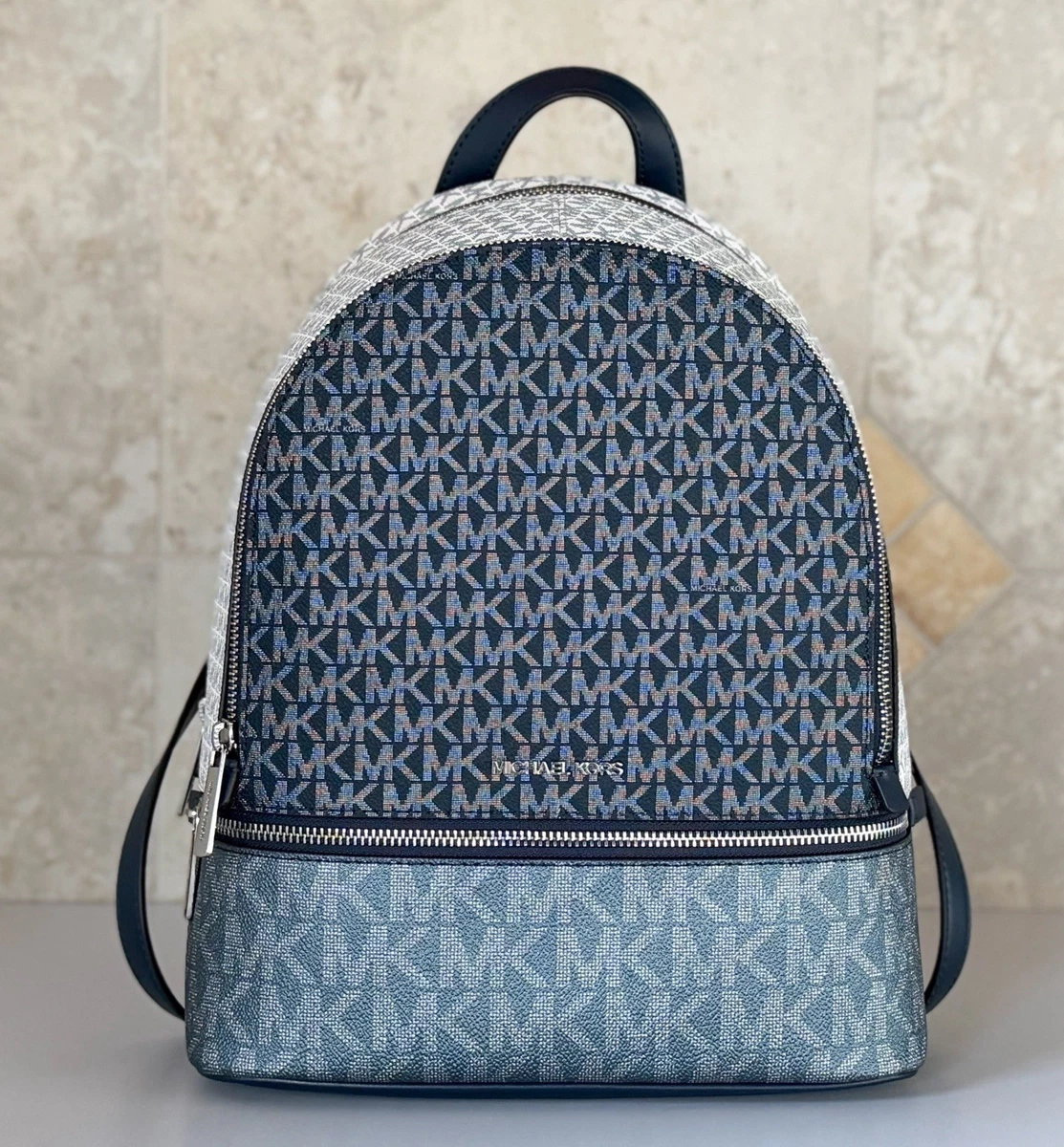 Michael Kors Rhea Backpack Blue Bags & Handbags for Women for sale