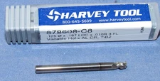 New Harvey Tool 1/8 DIA. X .187" LOC  SQ Carbide End Mill TiB23 Flute