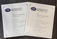 2 CREATIVE MEMORIES 8 x 10 WHITE Ruled Album Refill Pages RCM-10R Scrapbook