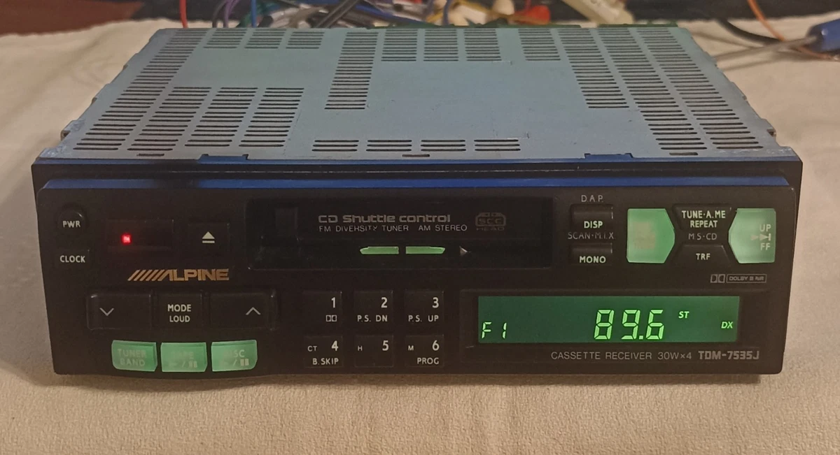 25+ Alpine 1 DIN Cassette Player Car Audio In-Dash Units for sale