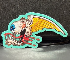Vrhtf Nhra Vtg Rare Rat Fink Style Monster Aprox 2.25 X 3 Sticker