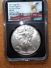 2021 T1 NGC MS70 First Day Of Issue .999 Fine silver American Silver Eagle!
