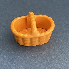 Playmobil Korb Einkaufskorb, Flechtkorb,K&ouml;rbchen, Orange Zubeh&ouml;r, Bauernhof #850