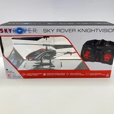 Sky Rover KnightVision Remote Control Indoor Helicopter with LED Lights Red NIB