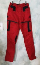 VINTAGE 80'S RARE PARACHUTE PANTS PANNO D'OR RED and BLACK Mens/Womens