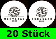 20 Stück Bierdeckel San Miguel Cervezas Philippinen Mahou Spanien Bar Theke