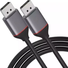 DisplayPort Male to Male Cable 4K HD with Secure Latches for High Quality Video