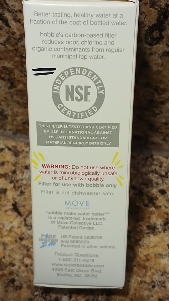 Bobble Water Bottle Replacement Filters Lot of 3 Singles Red Green Yellow USA eBay