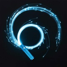 LED Fiber Optic Space Whip Dancing Whip Space Whip Glow Rave Lace Super Brigh...