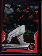 2021 Topps Now #421 Curt Casali Red Parallel Card #d /10
