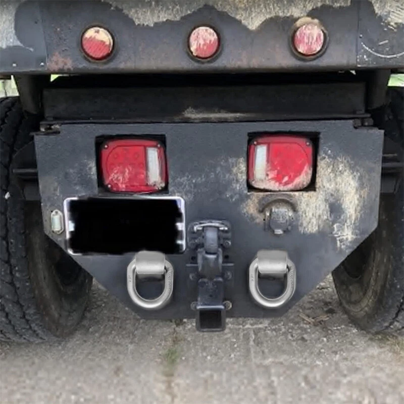 12pc Weld on Heavy Duty Trailer Truck D Ring Tie Down Anchor 1/2" Forged D Ring - image 4 of 4