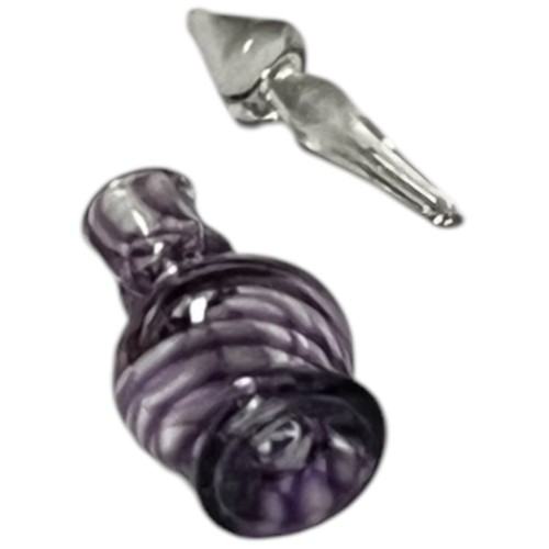 Francis Whittemore IGMA Artisan Glass Striped Perfume Dollhouse Miniature 1:12 - Picture 5 of 8