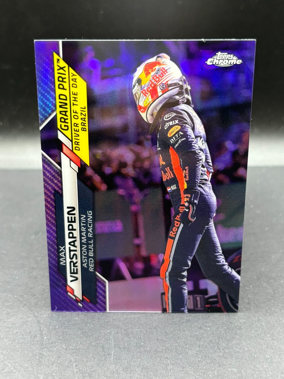 2020 Topps Chrome Formula 1 Purple Refractors #173 Max Verstappen 75/399