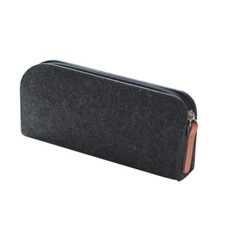 1 X Felt Pen Holder Pouch Case Bag Organiser Storage Button Flap Fabric Vintage