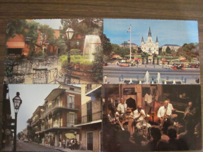 4 New Orleans Postcards - Nice set! (Lot 1)
